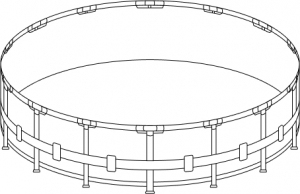 Каркас бассейна Intex Metal Frame 457х122см